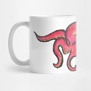 Red Octopus Mug